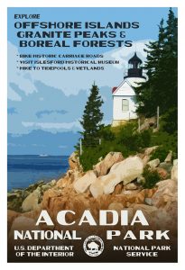Acadia National Park poster