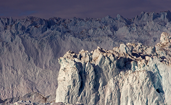 Greenland glacier close-up