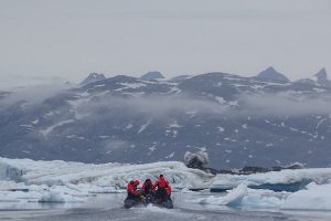 Zodiac cruise in East Greenland