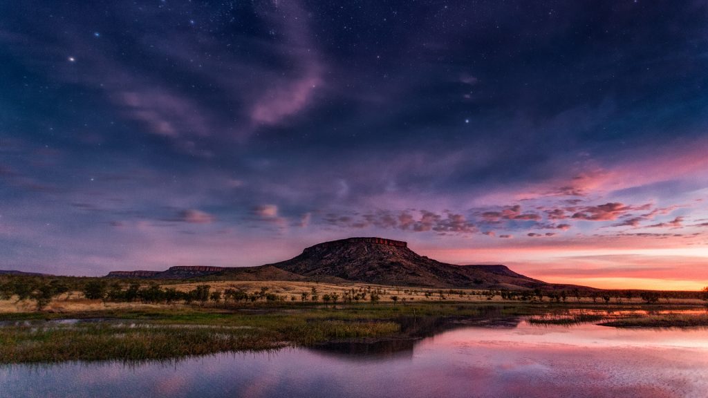 Night sky over the Cockburn Ranges near Wyndham in Western Austr Good