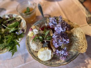 A lilac luncheon with herbs and berries © Emily Goodheart