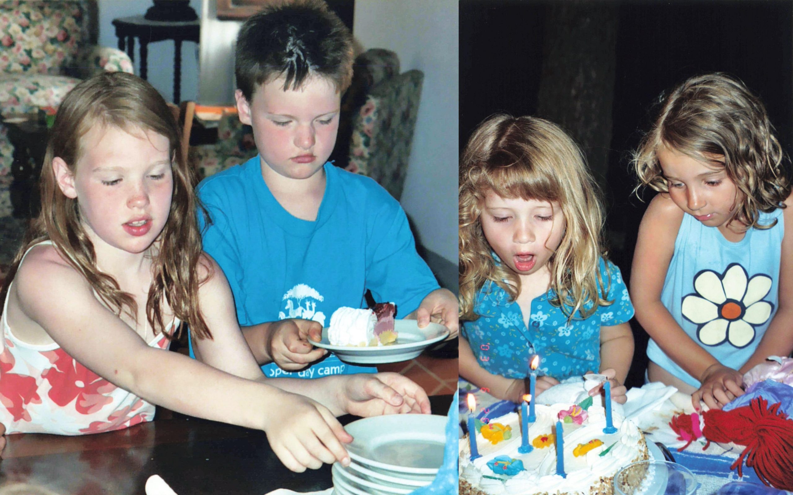 Summer birthdays at the villa.